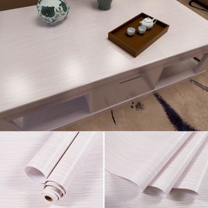 【Get the Perfect Fit】 Wood sticker thickened vinyl waterproof self adhesive wallpaper oil proof wooden door table furniture cabinet