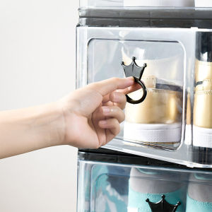 DAMENG shoe box shoe rack clear shoe box easy assemble dustproof pp shoe box for shoe cabinet door open side shoe storage box high quality