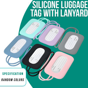 PrintYourStyle Flexible Silicone Travel Luggage Tags - Durable ID Labels & Name Card Holders for Suitcases & Bags