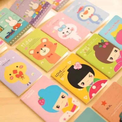 Bayar Di Tempat - Buku Tulis Mini / Buku Tulis Memo Kecil Motif Random/ Book Mini / Buku Kecil