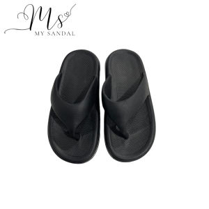 MYSANDAL - CLOOS 2404B-H SENDAL JEPIT PRIA HITAM DEWASA FASHION NYAMAN DIPAKAI