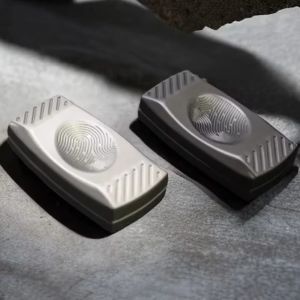 GOOD STUFF Calming Fidget Slider Fingerprint Sensory Metal Fidget Creative Alloy ic Haptic Slider Adults Kids