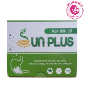 Men Hữu Cơ Sunplus - Đánh Bay Táo Bón Giúp Bé Ăn Ngon Tiêu Hóa Tốt Hộp 30 gói