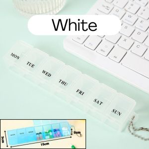 3PCS/5PCS 7 Days Daily Pill Box Medicine Pill Box Outdoor Travel Medicine Tablet PORTABLE MEDICINE PILL CUTTER BOX