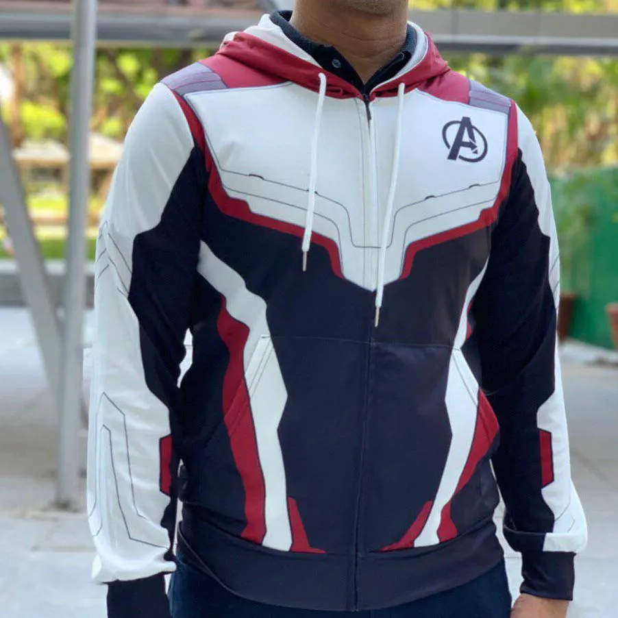 Avengers Endgame Multicolor Iron Man Hoodie Jacket Graphic Print Zip Up Long Sleeve Hooded Sweatshirt Men s Casual New Lazada PH