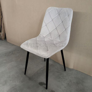 Vedourstyle Velvet Fabric Restaurant Chair Chesterfield Dining Chair Kerusi Makan Kain Baldu 餐椅