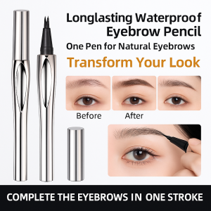 Double Pronged Waterproof Eyebrow Pencil Natural Non Smudge Eyebrow Pencil二叉水眉笔