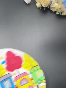 现货Handmade cardboard圆形卡纸加厚圆形牛皮纸白卡黑卡绘画纸250g圆面素描彩铅画纸儿童7.13