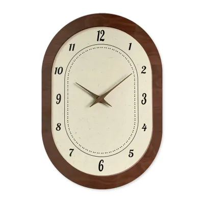 Jam Dinding Kayu Ringkas a Nordik Senyap Tanpa Detikan Hiasan Rumah untuk Ruang Tamu dan Bilik Tidur Bahan MDF Reka Bentuk Moden Minimalis