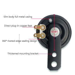 [caichuitan] Phổ xe máy sừng Loa điện còi Kit 12V 1.5A 105dB không thấm nước sừng loa cho xe tự động xe tải xe SUV