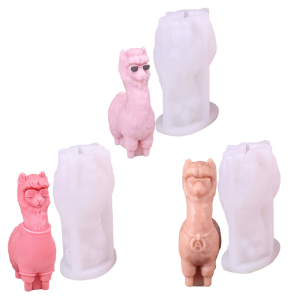 Hình động vật khuôn silicon alpacas khuôn mẫu đúc khuôn khuôn sô cô la nhựa Epoxy khuôn khuôn làm đồ nướng