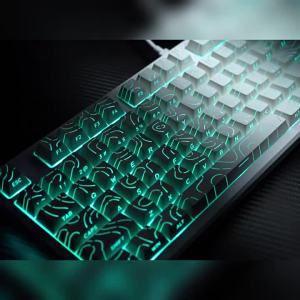 (HD1) Wolf Road LT84 Contour Line hot-swappable customized mechanical keyboard for gaming and office use with side-key engraving wired computer keyboard