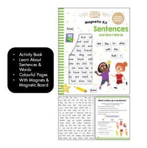 Gold Stars Numbers Learning Activity Book With Magnetic Board & Magnets To Learn 123 & Counting