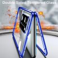 Camera Protection Case For Samsung Galaxy S25Edge S25 S24 FE Ultra Plus S23FE S23 Plus S23 Ultra Samsung S 23 S23Plus S 23+ S 23 5G Double Sided Glass Casing Flip Phone Case Magnet Metal Bumper Full 360° Protection Hard Cases Cover. 