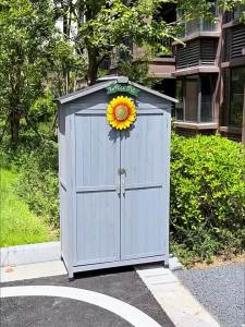 Outdoor Tool Room Storage Cabinet Rainproof and Sun Protection Garden Courtyard Glove Compartment Cabinet Indoor Balcony Waterproof Locker