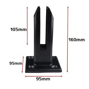 304 Stainless Steel Glass Fence Clip Floor Glass Holder Clamp Stand Fixed Fittings Clamp Heavy Duty