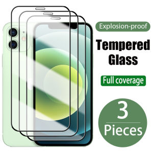 3PCS Full Tempered Glass For iPhone 17 Air 16 11 12 13 14 15 Pro Max 6 6S 7 8 Plus X XR XS Max SE 2020 Screen Protector Flim