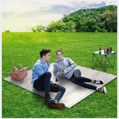 Jusenda Tikar Lipat Matras Camping Waterproof Aluminium Foil 147x150cm HL-306