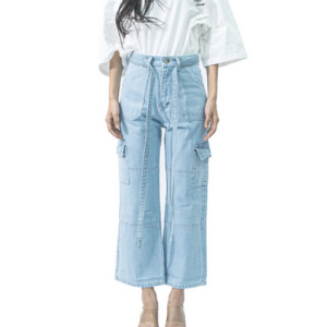 H1 Cargo Ladies - Snow Blue - Celana Jeans