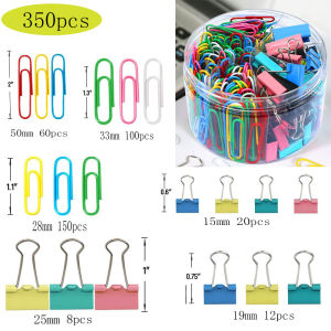 Colorful Binder Clips Black Butterfly Clips Multipurpose Paper Clips Set Office Document Clips With Rubber Bands School Stationery Supplies