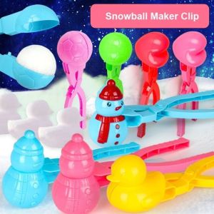 YUDESHUI Ngoài trời Clip Máy Làm Bóng Tuyết Nhựa Đa phong cách Đồ chơi thể thao chiến đấu Kẹp kẹp hình vịt hình bông tuyết trái tim dành cho trẻ em và người lớn