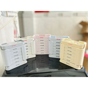 Hộp Chia Thuốc 7 Ngày 3 Ngăn Và 4 Ngăn Phiên Bản Tiếng Việt Hộp Đựng Thuốc Viên Mini Xách Tay Tiện Lợ