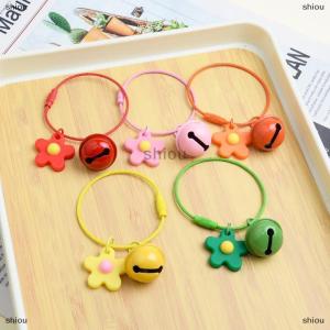 [COD] shiou Kẹo màu sắc hoa móc chìa khóa ngọt ngào dây Dây Mặt dây chuyền với Chuông Xe vòng chìa khóa ba lô quyến rũ túi trang trí nội thất