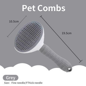 Sisir Grooming Kucing Anjing Pet Grooming Brush Sisir Perawatan Peliharaan