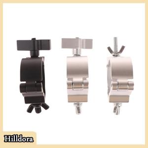 [Hilldora] ที่ยึดอลูมิเนียมแบบยึดเสาค้ำสำหรับยึดไฟเวที O กรงเล็บ48-51มม. ตะขอยึดท่อสปอตไลท์เคลื่อนที่สำหรับ DJ