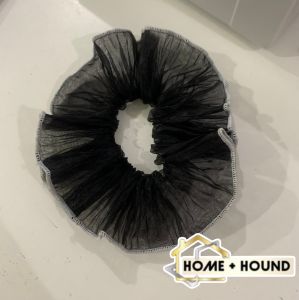 HOME +HOUND 1PC Pleated Chiffon Hair Scrunchies Hair Ties Ponytail Holders Hair Accessories Women