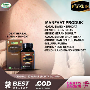 Obat Biang Keringat Gatal Gatal Merah Bruntusan Badan Miliaria  Rubra Bintik Di Tubuh Proskin Herbal