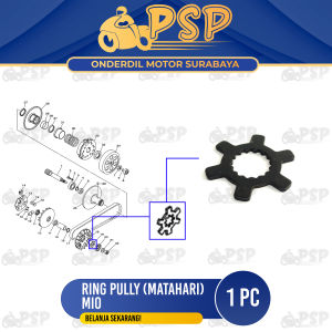 Ring Pully Matahari Mio - Ring Reng Plat Bintang Puly Pulli Puli Puley Poly CVT Depan Yamaha Mio