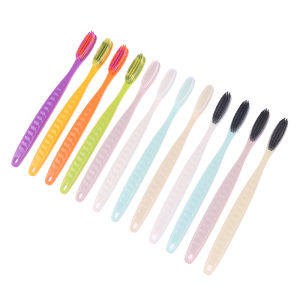 【MPJow】 4Pcs Soft Long Head Adult Big Head Toothbrush Japanese And Korean Comfortable Teeth Super Soft Oral Cleaning Brush