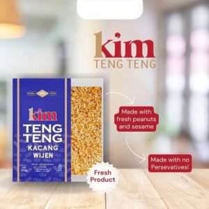 Camilan Makanan Ringan Tradisional Kue Kacang Kim Teng Teng 155 Gr Varian Kacang Kacang Wijen 130 Gr Wijen