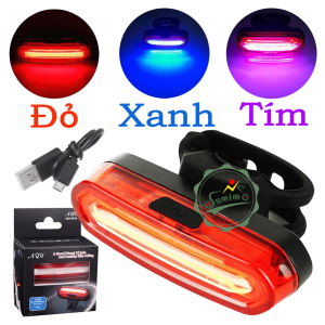 Đèn hậu xe đạp AQY-096 nháy 3 màu chính hãng