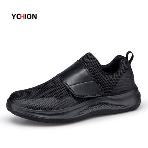 YCHION Loose Breathable Men Orthopedics Wide Feet Swollen Walking Casual Shoes Thumb Eversion Adjusting Soft Comfortable Diabetic Man Shoes Big Size 45 46 47 48