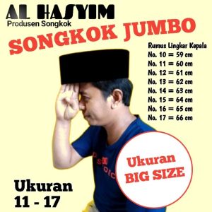 Peci BIG SIZE songkok ukuran besar kopiah jumbo nomor 10 11 12 13 14 15 16 17 cm Tinggi 7cm8cm9cm10cm11cm 12cm  berkualiats premium kopiah nyaman dan halus