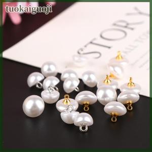 tuokaiguoji 10Pcs 10mm 12mm Mushroom Faux Plastic Shirt Semicircle Buttons Shank Button For Clothing Decorative Mini Sewing DIY