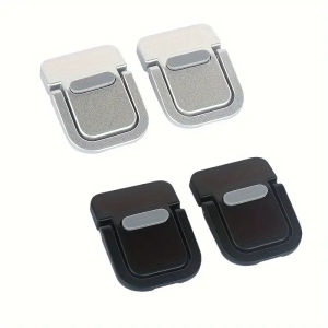 1pair Portable Metal Foldable Laptop Stand Base Adjustable Anti-Slip Notebook Holder Universal Small Metal Desktop Stand Cooling Bracket Accessories