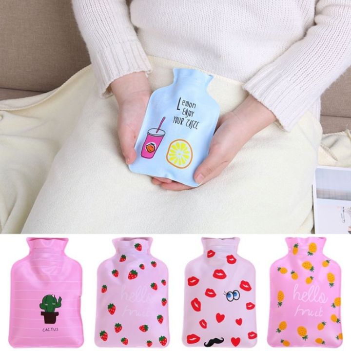 Cartoon printed mini Electric Hot Compress bag bottles for hand feet