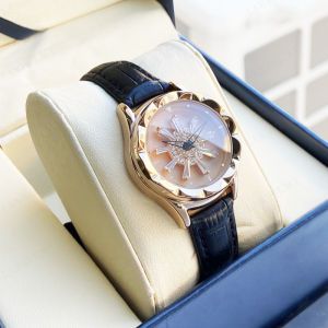 Fashion Women's Watch Trend: Real Leather, Waterproof Quartz & Small Diamond Timepiece