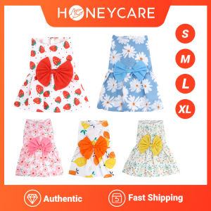 Honeycare S/M/L/XL Small Dog Floral Princess Skirt Cat 2022 Spring Teddy New Pet Cute Dog Skirt Summer Thin