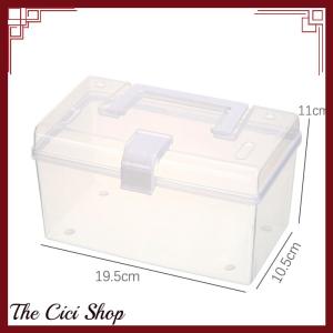 [The Cici Shop] Plastic Storage Box Box Organizer Multi-Functional Portable Cabinet Family Emergency Kit Box With Handle