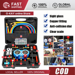 Bộ Đồng Hồ Đo Đa Năng Cho Máy Biến Tần Hỗ Trợ R410A R22 R134A R12 R502