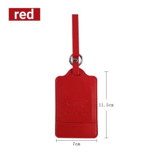 Multicolor Aircraft Boarding Pass Creative Suitcase Travel Tag Check-in Boarding Name Card Leather PU Luggage Tag