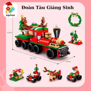 Đồ Chơi Lắp Ráp Đồng Hồ Cát Giáng Sinh - Mô Hình Trang Trí Noel - Decor Giáng Sinh - Merry Christmas Cây Thông Tuần Lộc