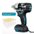 MAKITA Japan Brushless Electric Impact Wrench heavy duty 48V 198V Original Rechargeable Portable Cordless Electric Tools Socket Set 4-Speed 1/2" Sq Drive With 2 Batteries. 