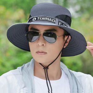 Topi Bucket Hat Tali Pria IMPORT - Topi Visor Pria Musim Panas Perlindungan Matahari / Topi Cowok / Topi Lebar / Topi Anti Matahari / Topi Cewek / Topi Masker TP11