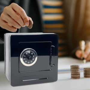 GO TEDEY Celengan Kotak Brankas Mini Uang dan Emas Anti api rayap dan Karat Kunci Putar WMO YUT-116