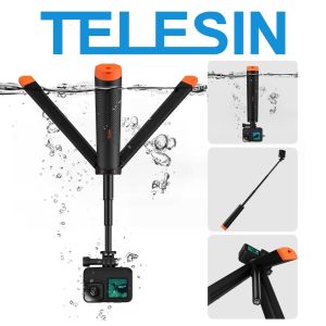 TELESIN 61cm Floating Hand Grip Buoyant Waterproof Tripod Selfie Stick Stand for GoPro Insta360 DJI Action Camera